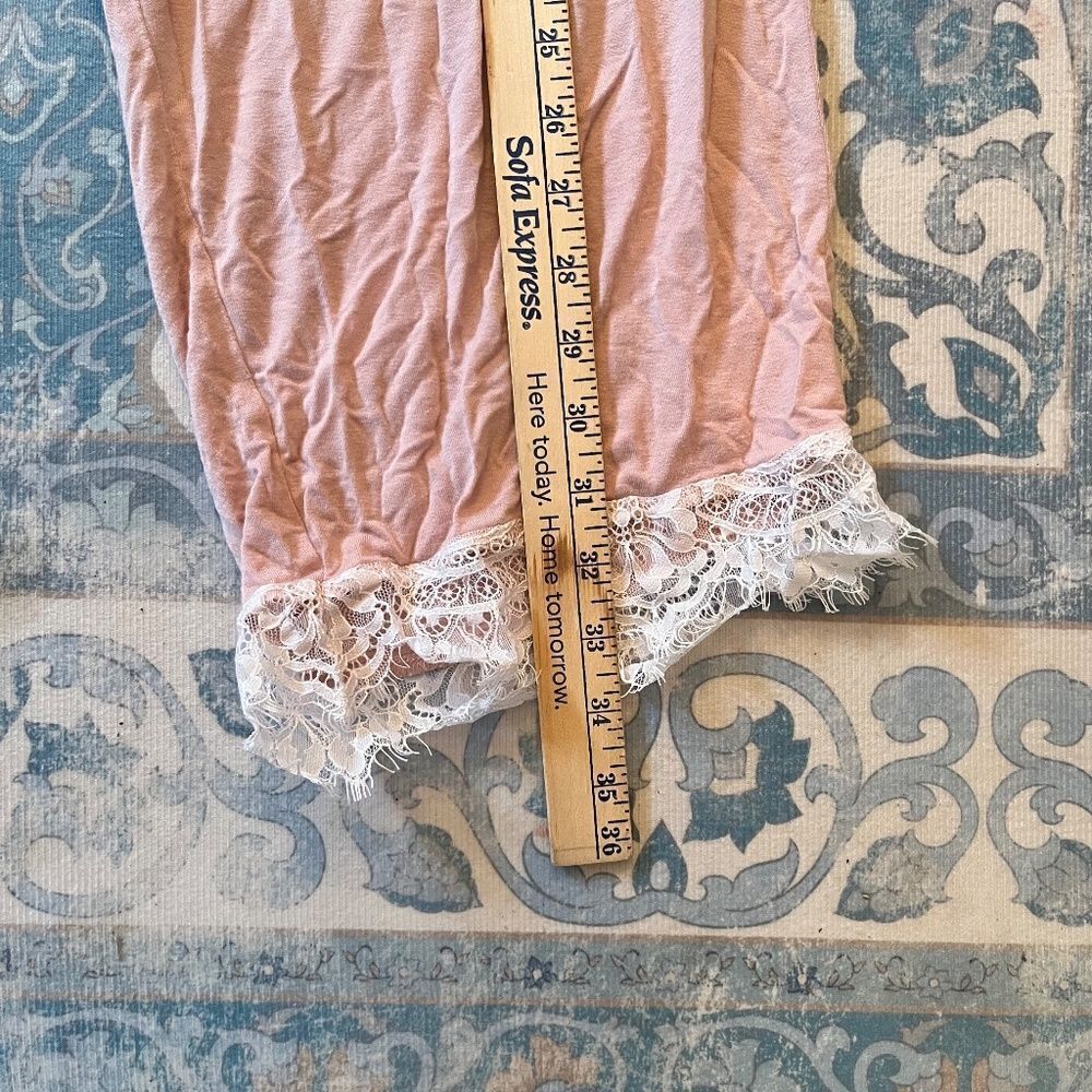 Ambrielle 2pc Sleep Set PJs 2XL Pink White Lace - Picture 15 of 15